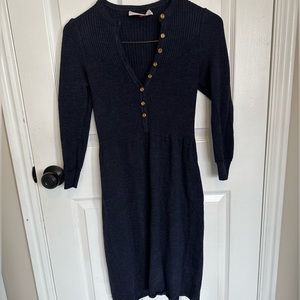 Oscar de la Renta Knit dark blue dress sz s